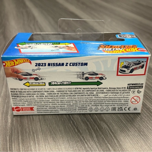 HOT WHEELS Pull-Back Speeders 2023 Nissan Z Custom 1:43 Diecast Car HW DRIFT - Picture 4 of 4